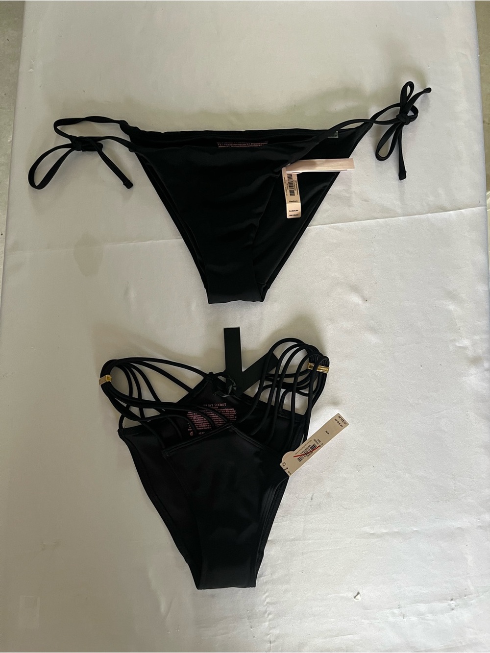 Victoria's Secret PINK New Bikini Swim Black Size Medium Set